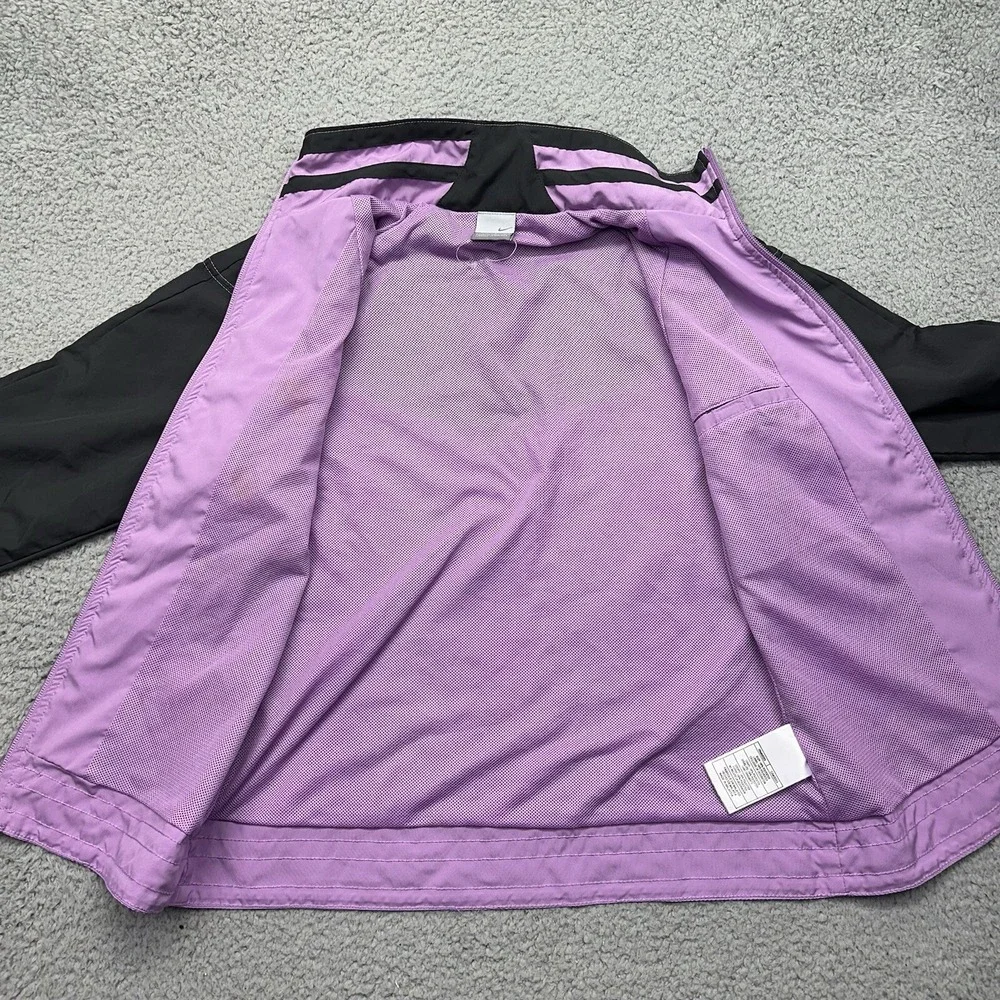 NIKE Womens Small 4-6 F6USH 127203 Full-Zip Purple Polyester Athletic Jacket